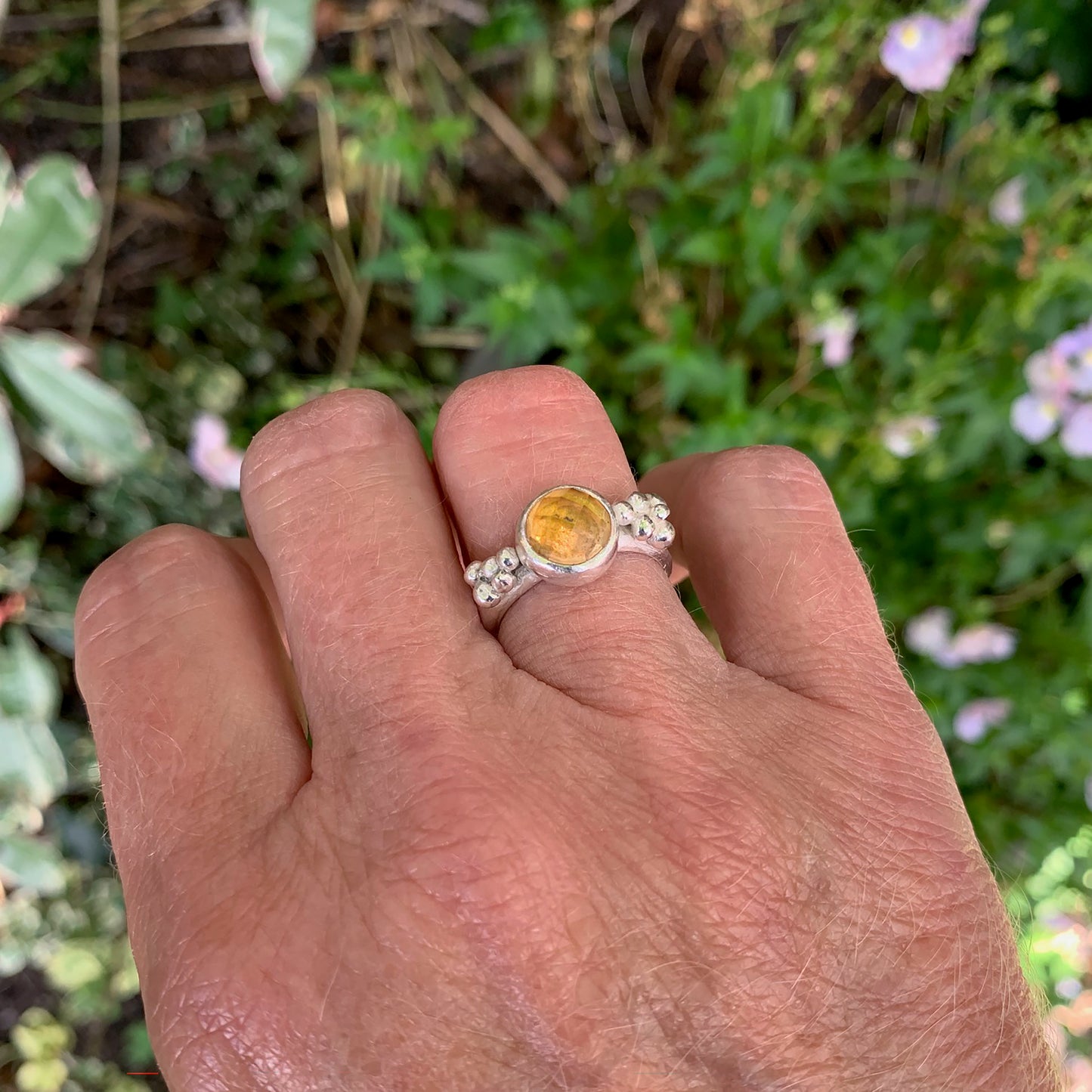 Citrine berry ring
