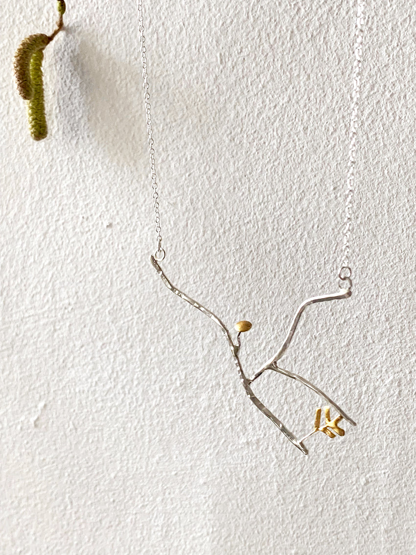 Bracken and Fungi necklace