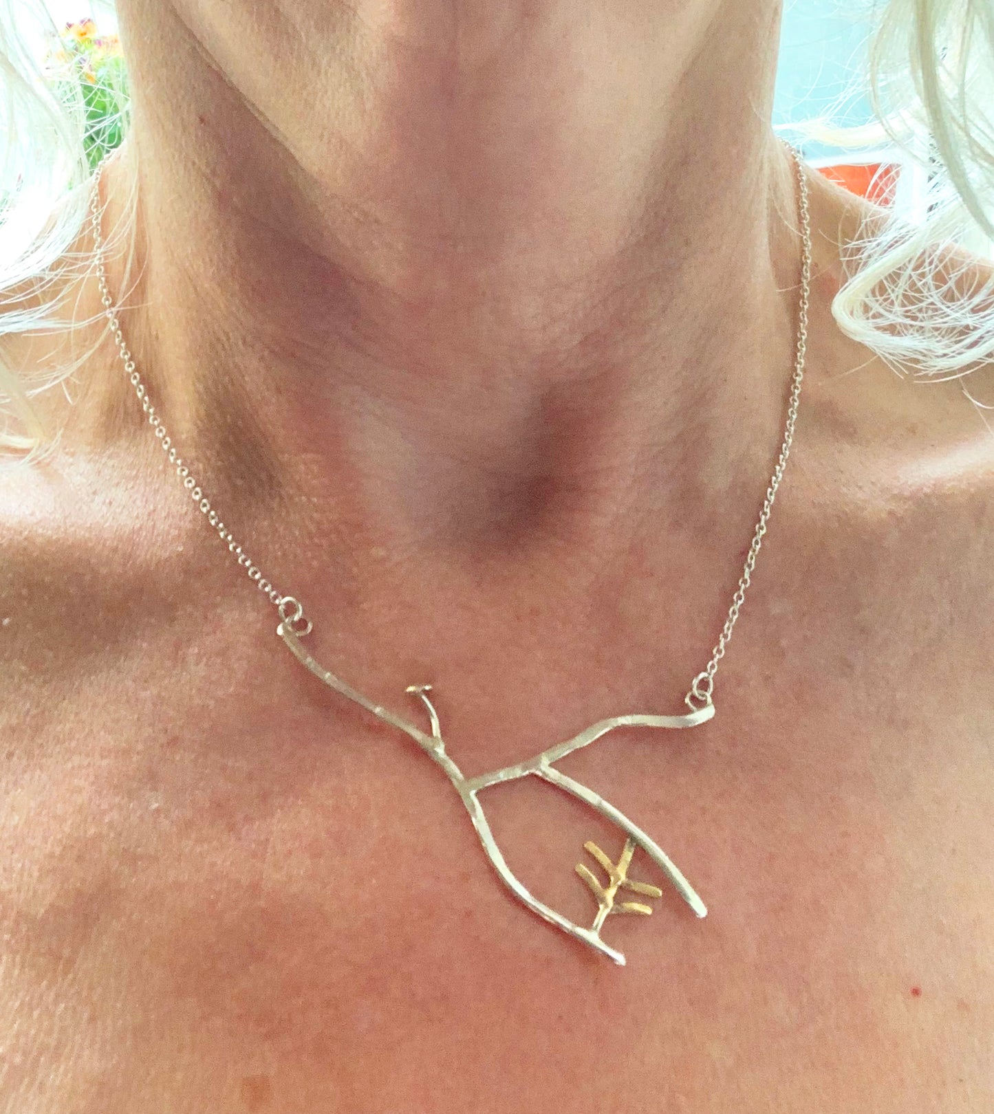 Bracken and Fungi necklace
