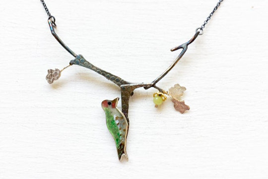 Woodpecker necklace sales